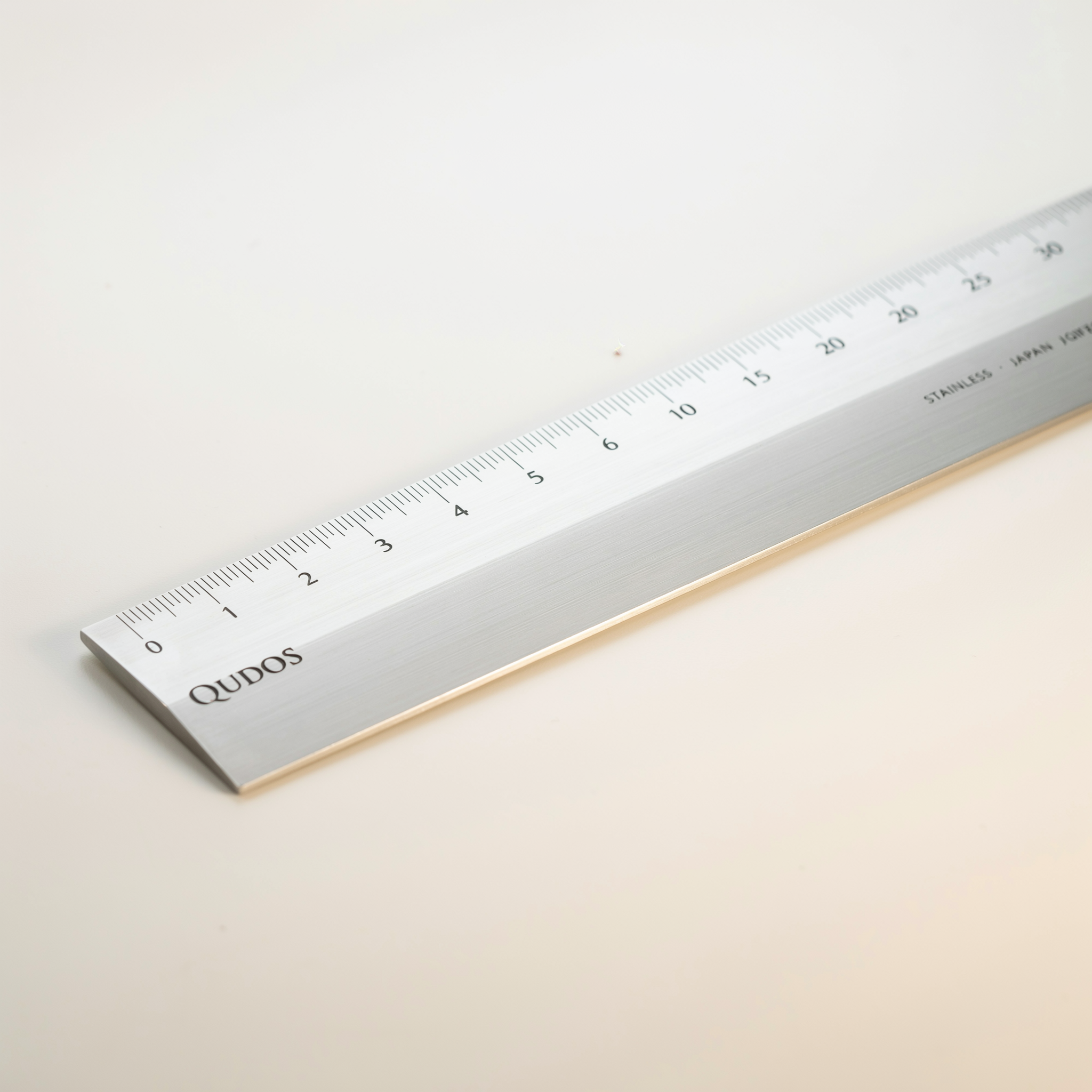 Qudos stainless steel ruler with precise markings
